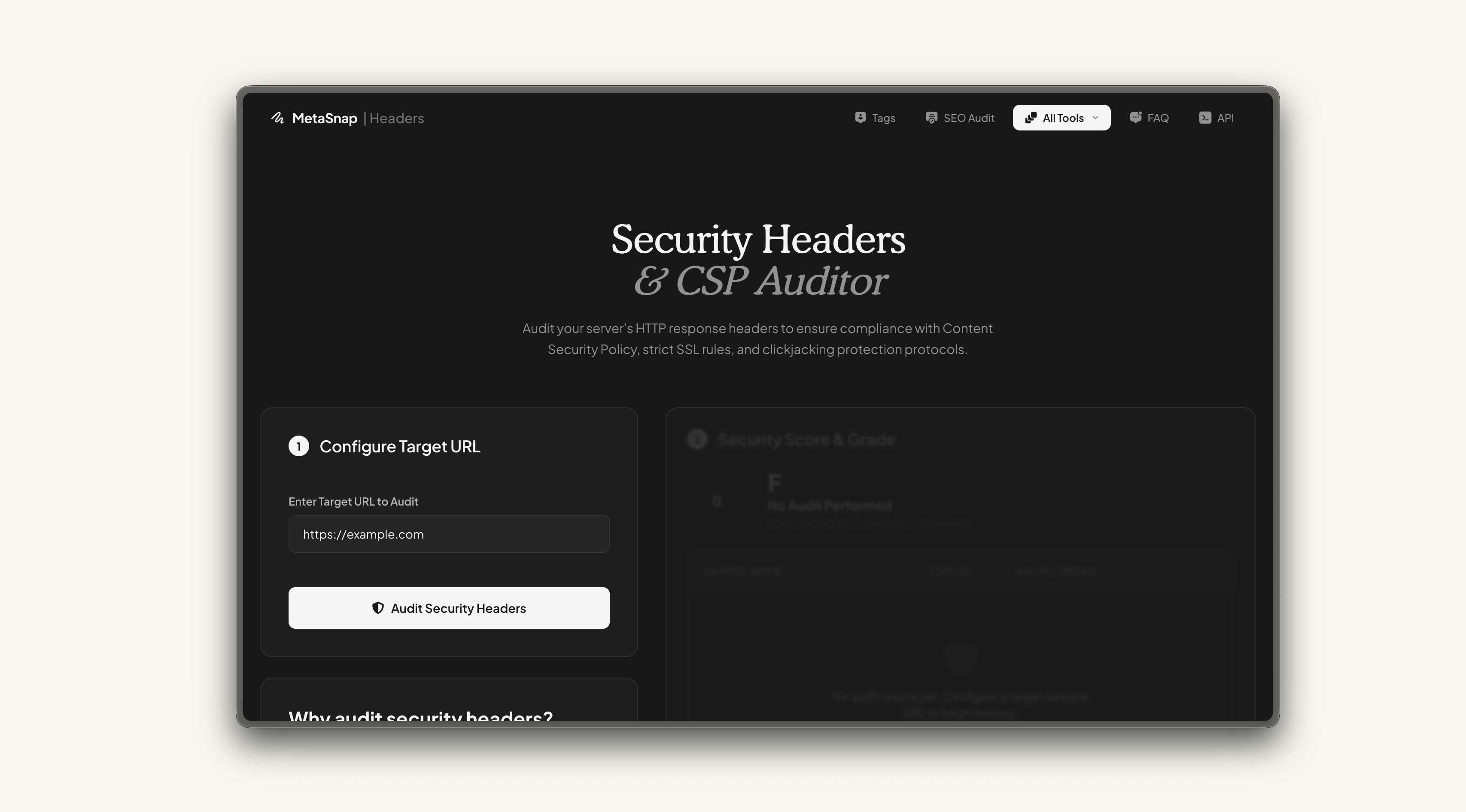 Full-Stack Site Inspector