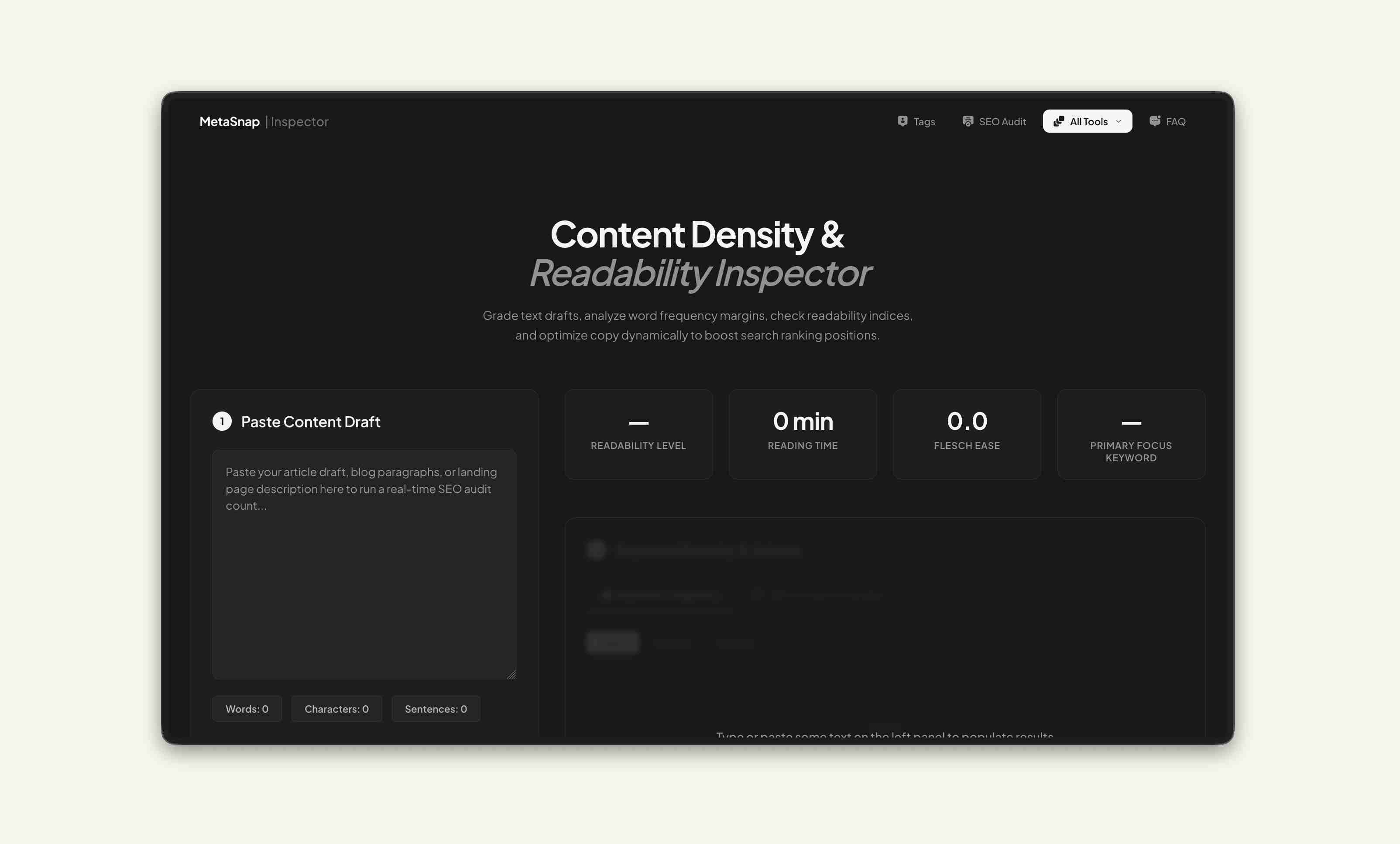 Keyword Inspector