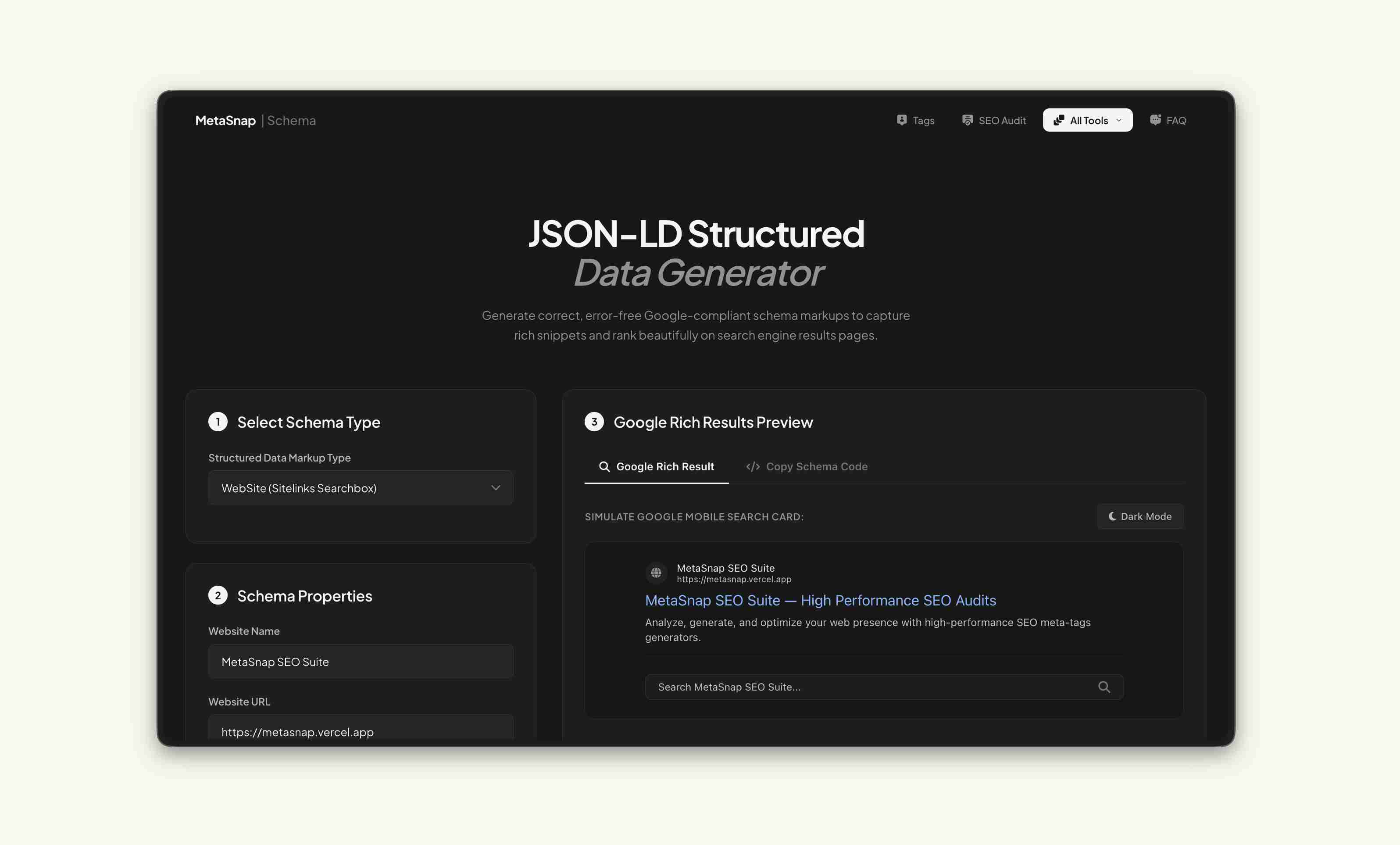Schema Generator
